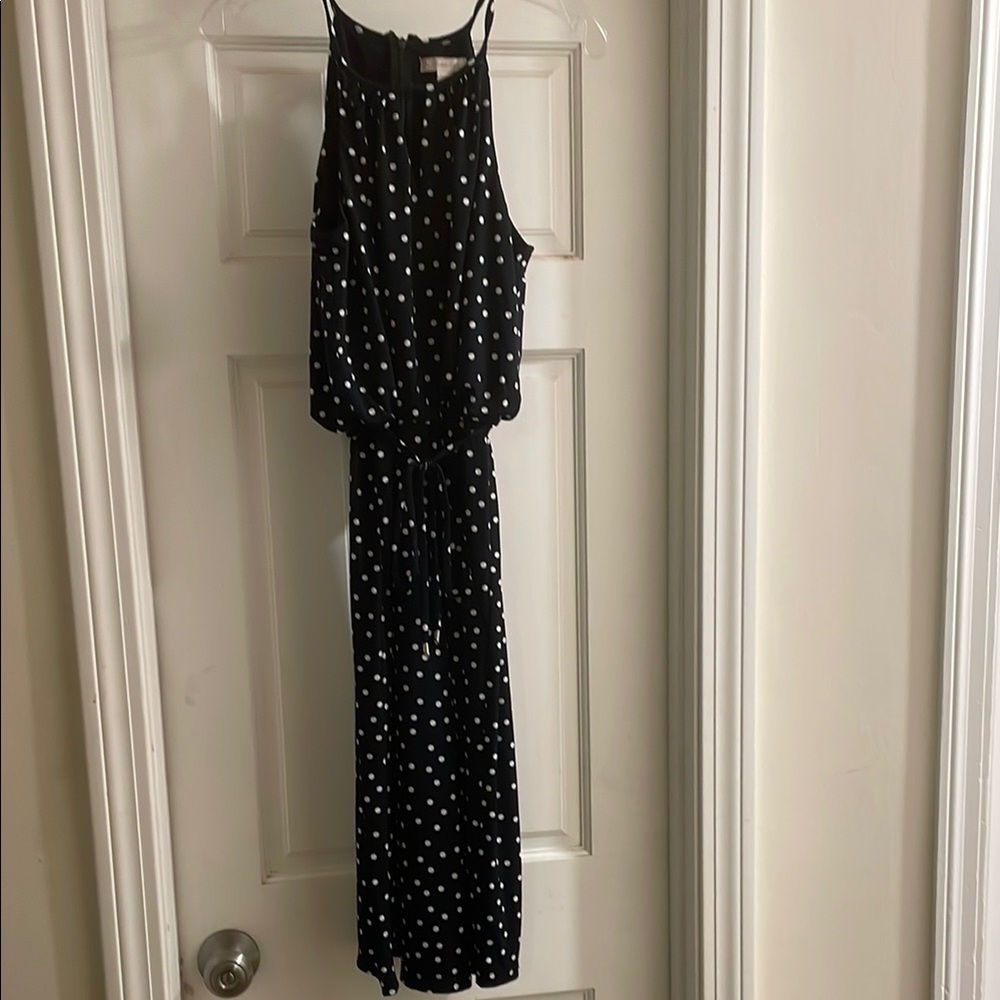 Dressbarn Black and White Polka Dot Jumpsuit